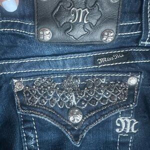 Miss Me Embellished Dark Blue Jeans